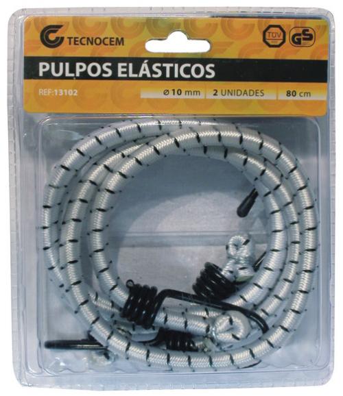 Pulpos elasticos 2 unidades 10mm x 80cm - REF. 13102