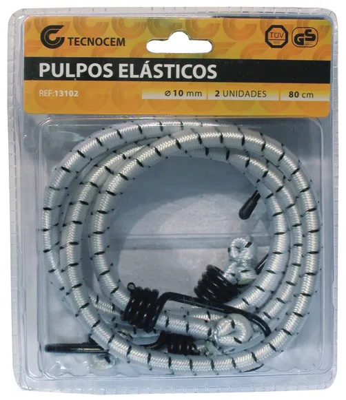 Pulpos elasticos 2 unidades 10mm x 80cm - REF. 13102
