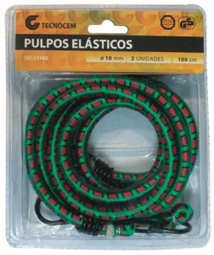 Pulpos elasticos  2 unidades 10mm x 100cm - REF. 13105